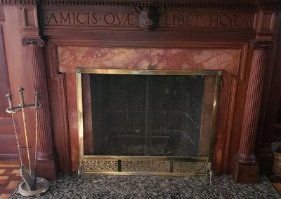 Granite Fireplace Black Pearl