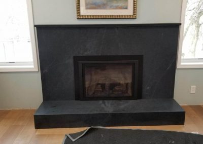 American Soapstone fireplace